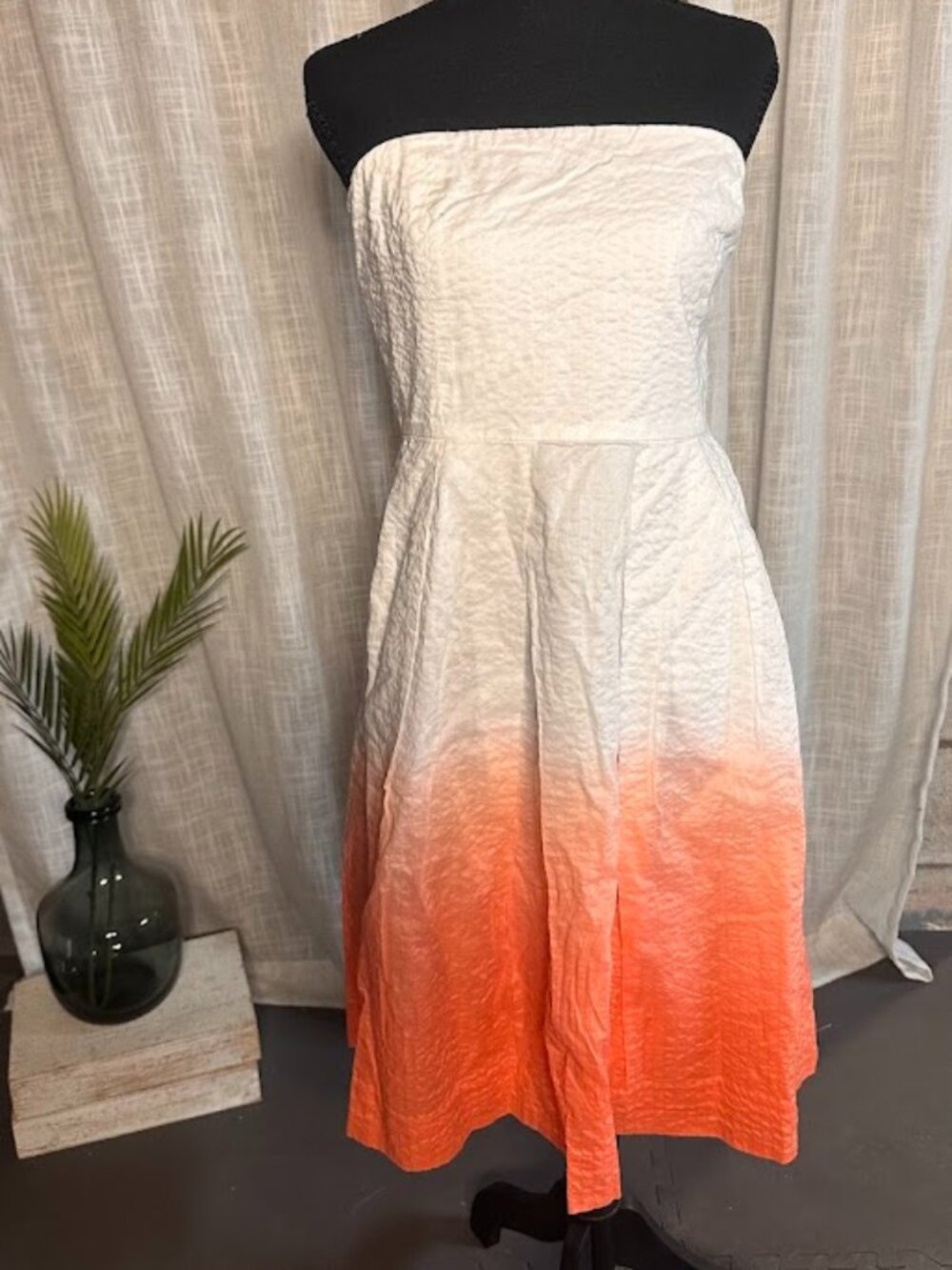 J.Crew Ombre Strapless Dress